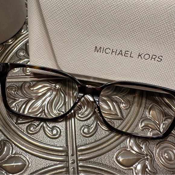 ?Michael Kors • Unisex Black and Gold Frame Prescription Eye Glasses main image 8